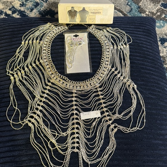 Crystal Avenue Rhinestone Statement Necklace - Picture 8 of 8